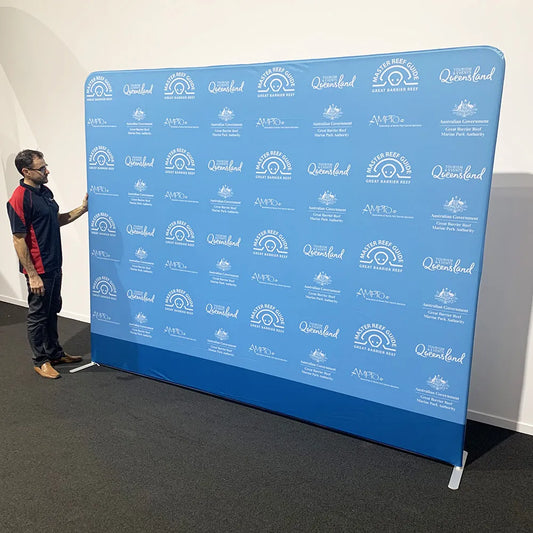 10ft Straight Tube Fabric Wall